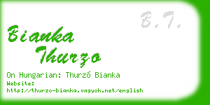bianka thurzo business card